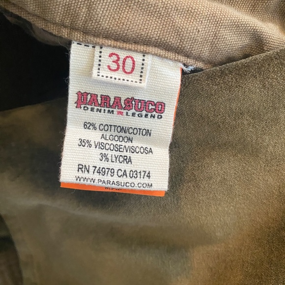 Parasuco Straight Leg Velour Pant 30x32 - Picture 7 of 16